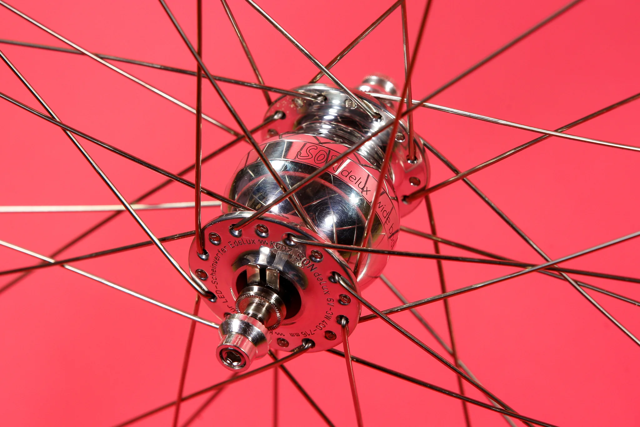 650b Crust Rim Brake Rim to Son Delux Widebody Dynamo Front Wheel - Image 3