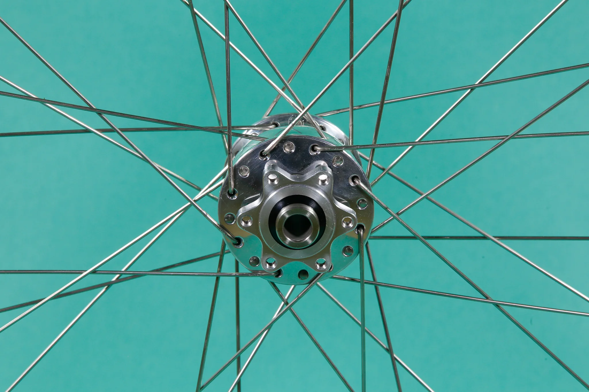 650b Velocity Blunt SS to Son Dynamo Disc Front Wheel - Image 10