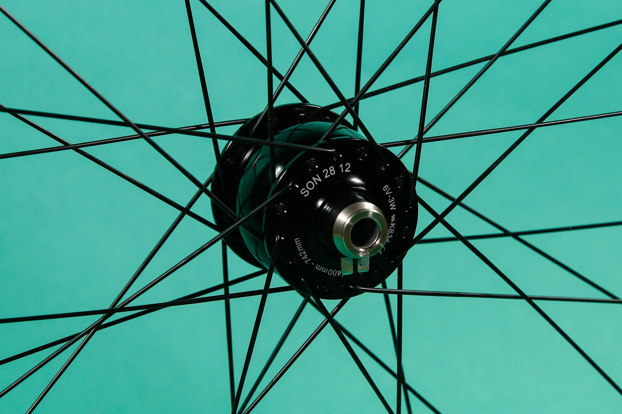 650b Velocity Blunt SS to Son Dynamo Disc Front Wheel - Image 4