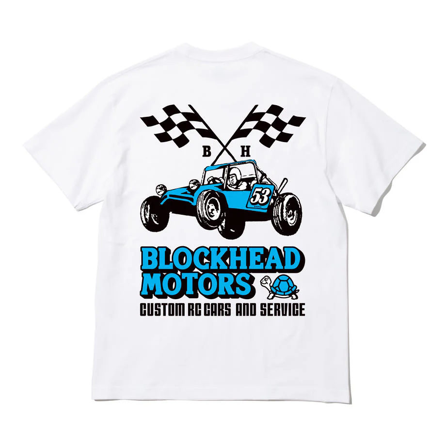 Block Head Racing Buggy. White/Blue - Image 2
